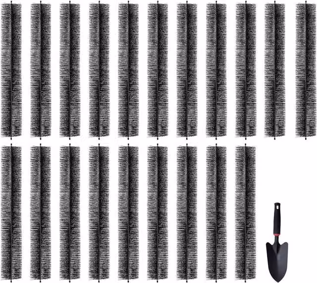 VEVOR 20 Pack Durable Black Galvanised Steel Gutter Brushes
