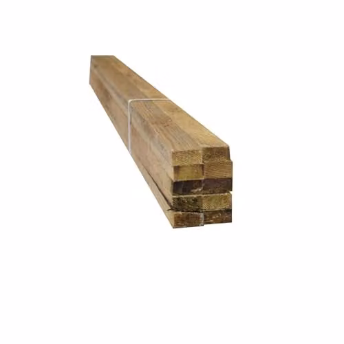 Snowdon Timber Treated Batten Pack of 10, Natural and Brown, W: 25 mm, H: 38 mm, L: 1.8 m