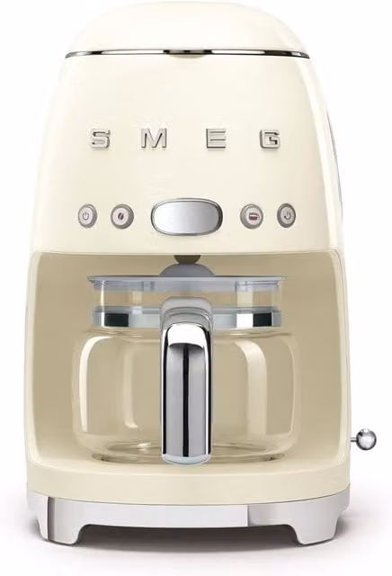 Smeg DCF02 Drip Filter Coffee Machine with Glass Jug in Beige