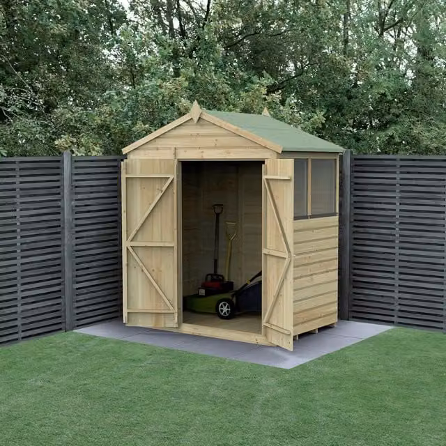 Beckwood Forest Gardens Apex Gable Shed in Brown