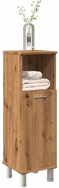 Berkfield Home Artisan Oak Bathroom Cabinet in Brown, W/D/H: 30 x 30 x 95 cm