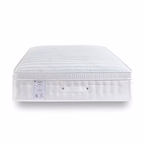 Rest Relax Caesar 1500 Hybrid Pocket Sprung Box Top Mattress, White, Double, W: 135 cm, D: 190 cm, H: 33 cm