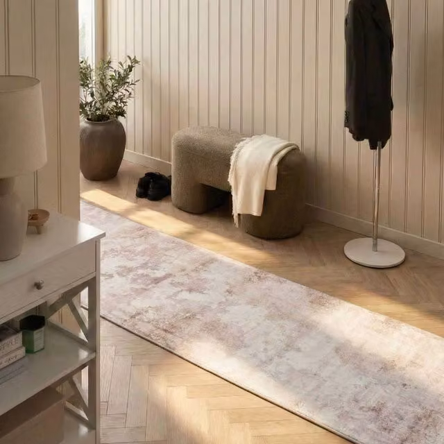 Wyld and Coco Multicolour Abstract Runner Rug, W/D: 80 x 300 cm