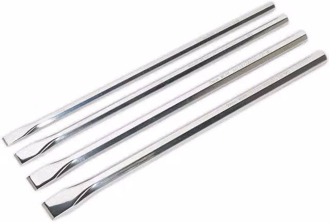 Loops 4 Piece 350mm Extra-Long Chisel Set in Silver Chrome Molybdenum Steel