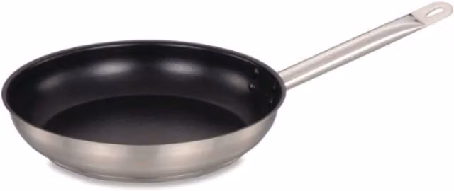 Commichef Plus 20cm Non-Stick Stainless Steel Frying Pan, Black