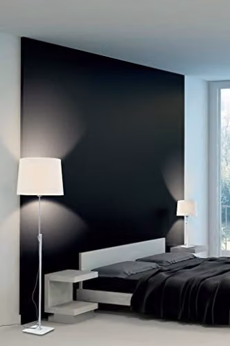 Netlighting Habana Telescopic Floor Lamp in Matt White and Polished Chrome with E27 Socket