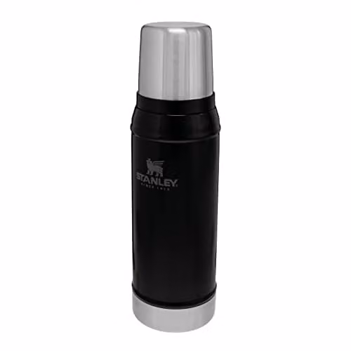 Stanley 1913 Classic Legendary Thermal Flask, 0.75 l, Matte Black, Vacuum Insulated and Leakproof Stainless Steel