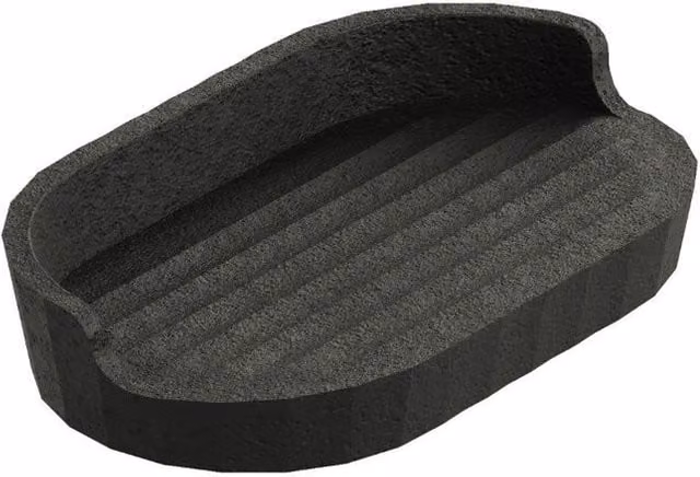 Cosmic Avenir Rectangular Plastic Soap Dish in Black
