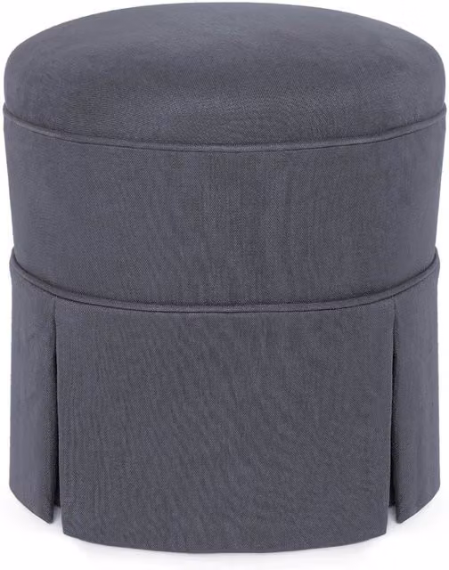 House of Hackney Heavenly Hemp Pomona Bottoman Soft Body Cube in Blue and Grey W/D/H: 44 x 45 x 44 cm