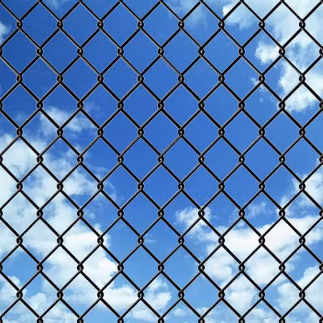Berkfield Home Grey PVC Coated Steel Chain Link Fence, 15 x 1 m