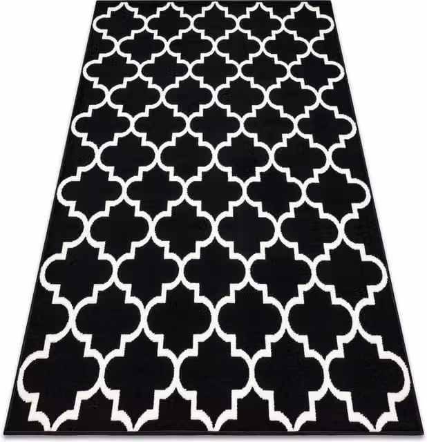 RugsX Morad Vintage Rectangular Rug in Black, W: 160 cm, L: 220 cm
