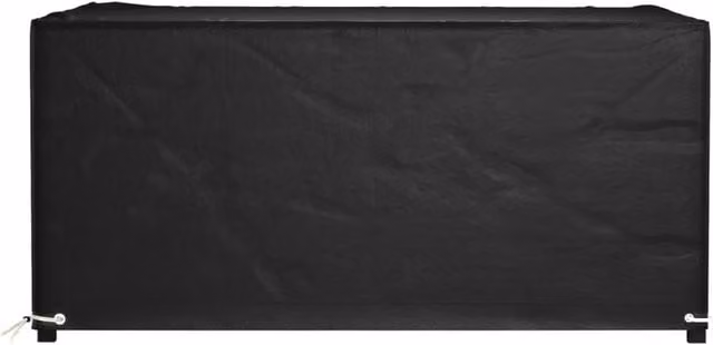 Berkfield Home Durable Rectangular Garden Furniture Cover with 8 Eyelets, Black, W/D/H: 180 x 135 x 80 cm
