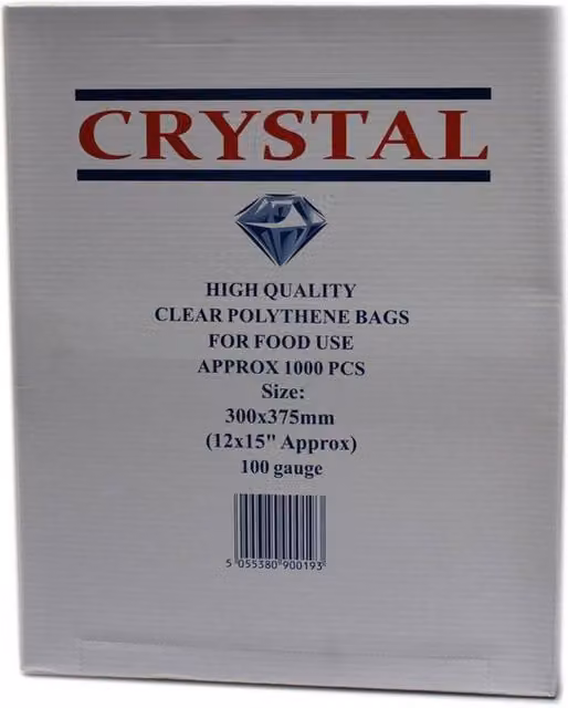 KDMD Transparent Lightweight Polythene Food Bags, Freezer Safe