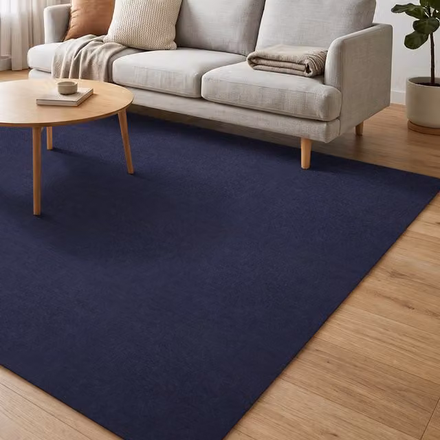 Darphe Blue Self-Adhesive Polyester Carpet Tiles, Pack of 20