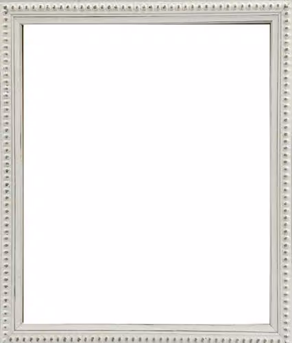 Frames & Mirrors 4U Crown White Rectangular Wooden Single Picture Frame W: 40 cm, H: 30 cm