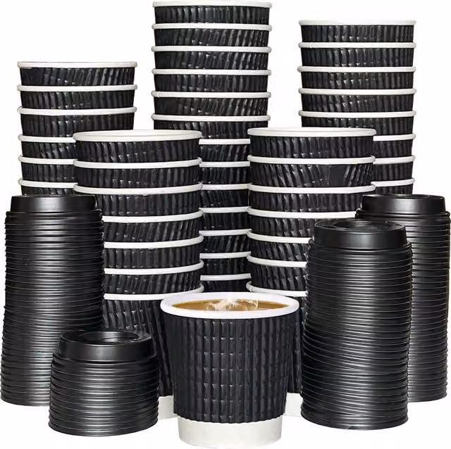 ECONX Black Solid Mug with Lid, 118.29 ml