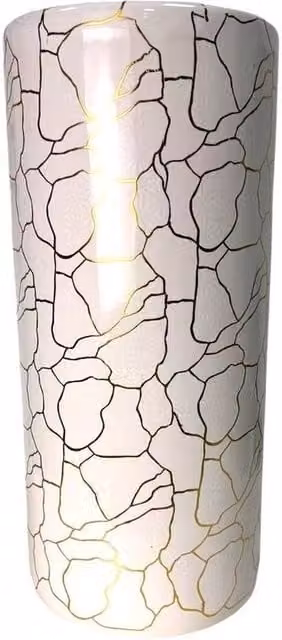 Minster Ceramic Umbrella Stand, White, W/D/H: 20 x 20 x 46 cm