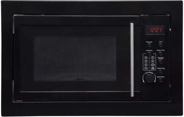 SIA BIM25BL Black 25L Integrated Built-in 900W Solo Microwave Oven with Digital Timer and Child Lock