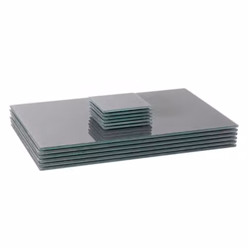 Harbour Housewares 12-Piece Grey Glass Placemats and Coasters Set, W: 40 cm, D: 30 cm