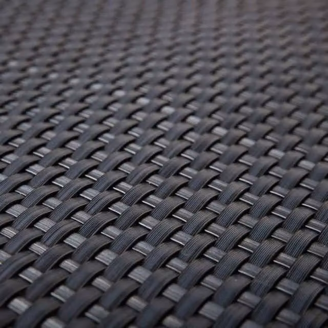 Primrose Artificial Rattan Weave Balcony Screening Roll in Grey