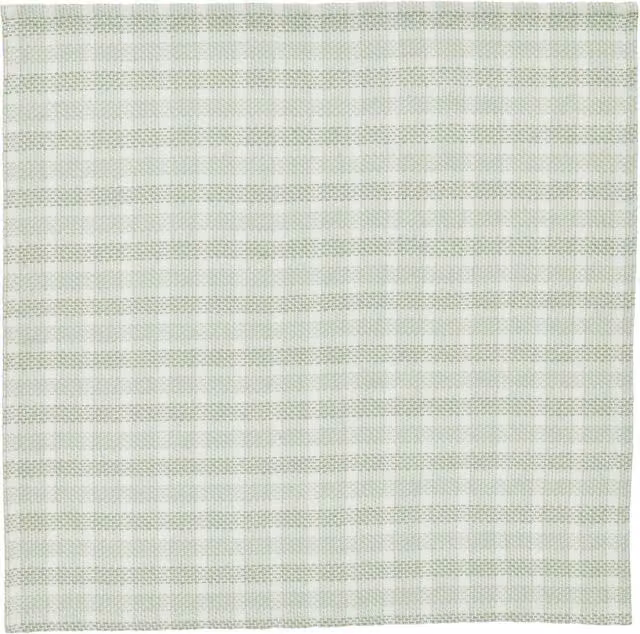 Murmur Tara Checked Cotton Napkins, Green