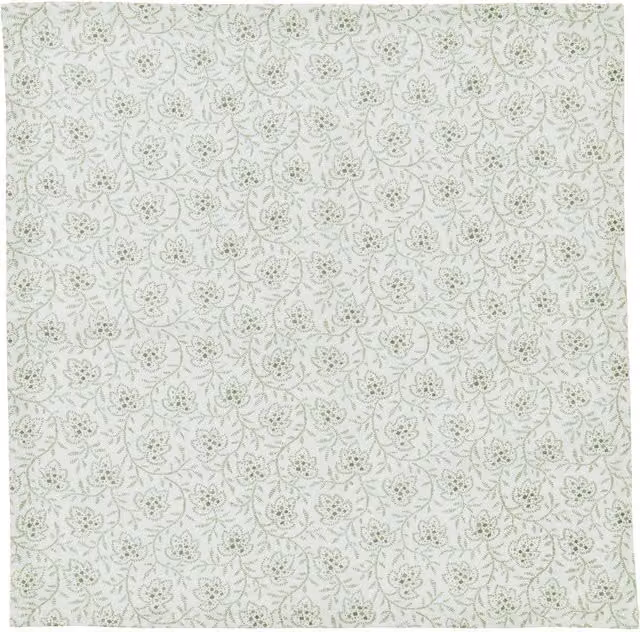Murmur Floral Cotton Napkins in Green