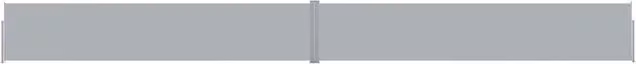 Berkfield Home Patio Retractable Side Awning in Anthracite Black, W/H: 1200 x 140 cm