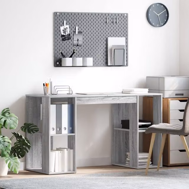 Berkfield Home Grey Sonoma Computer Desk in MDF