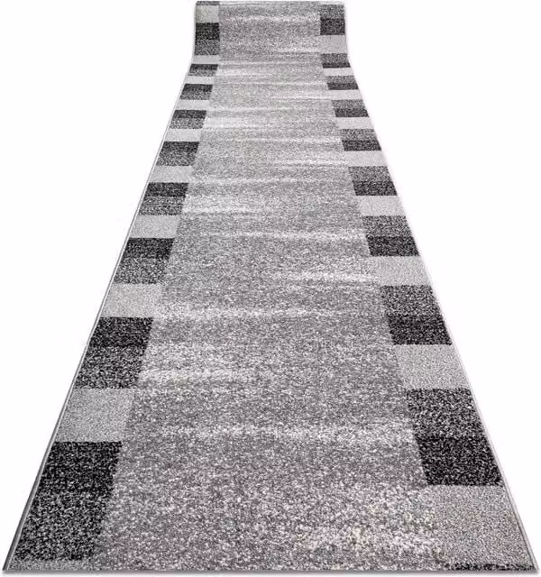 RugsX Silver Etna Runner in Grey, W: 120 cm, L: 150 cm