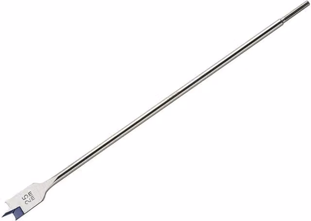 IRWIN Blue Groove 4x Long Flat Wood Drill Bit in Blue, Silver and Multicolour