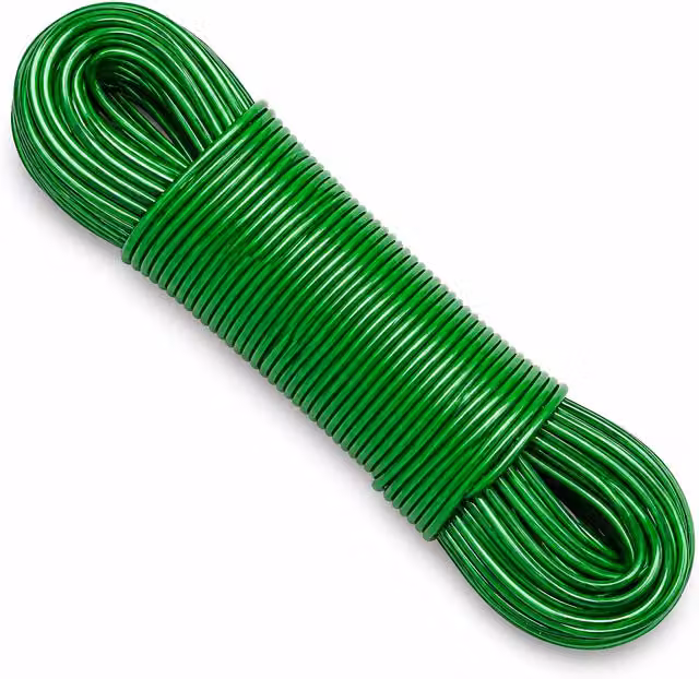Simpa Multicolour PVC Coated Steel Core Washing Line, 50m