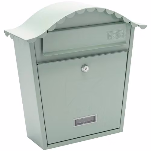 Burg-Wächter Classic Free Standing Letterbox in Green, W/D/H: 36 x 37 x 13 cm
