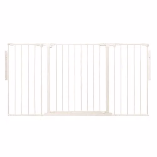 Safetots Premium Multi Panel Room Divider with Swing Door, White, Width: 148 cm, Height: 70 cm