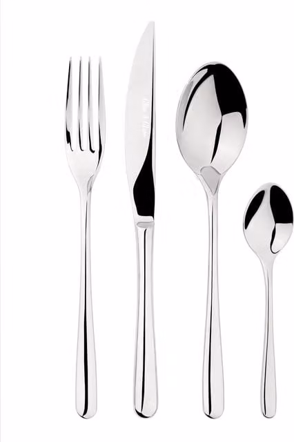 Glim & Glam 16-piece Polished Stainless Steel 18/8 Sphere Cutlery Set in Silver