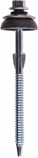 JCP Construction Products Silver Galvanised Fibre Cement Self-Drilling Screws, Box of 50, Diameter: 6.3 mm, Length: 155 mm