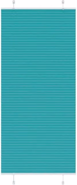 Berkfield Home Single Pleat Petrol Green Fabric Blind, W: 95 cm, H: 200 cm