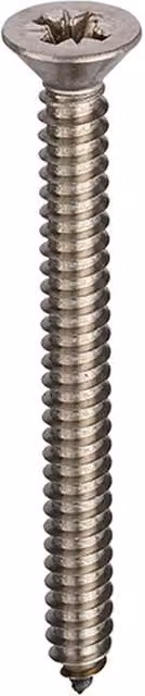 Unifix A4-316 Stainless Steel Pozidriv Self-Tapping Screws in Silver