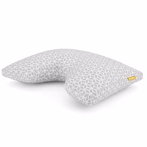 Brightr Sleep MoonHug Adjustable Memory Foam Pillow in Grey with Antibacterial Properties