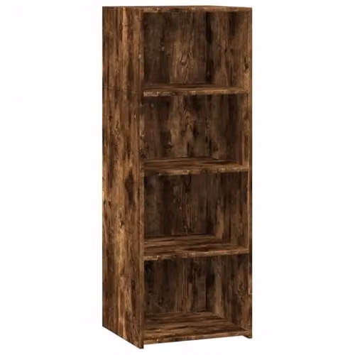 vidaXL Modern Highboard in Brown Smoked Oak, W/D/H: 45 x 41 x 124 cm