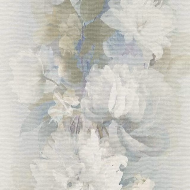 Erismann Aurora Blue Floral Textured Non-Woven Vinyl Wallpaper