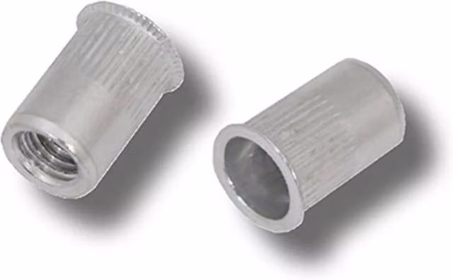 JRP Riveting Products M6 x 14.0 mm Aluminium Rivet Nuts in Silver