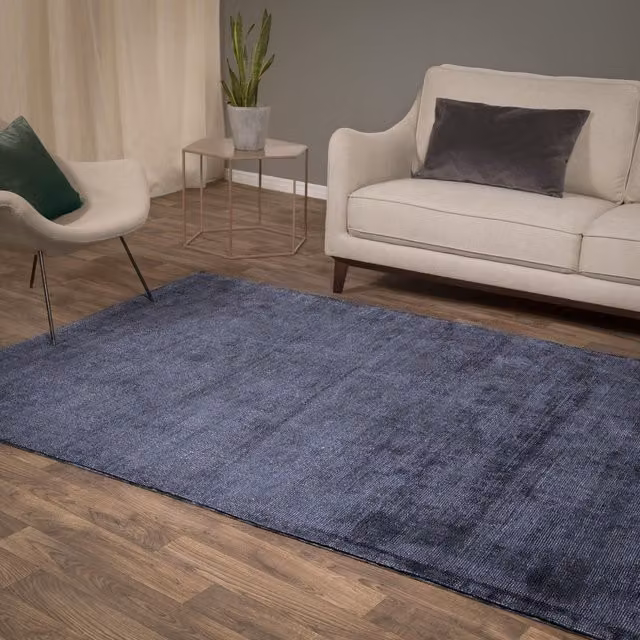Asiatic Carpets Aston Navy Rug, Blue, W: 160 cm, L: 230 cm