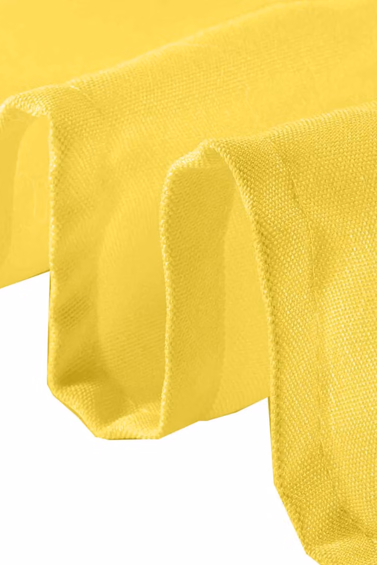 Neel Blue Reusable Polyester Table Napkins, 10 Pack, Bright Yellow, 20 Inch