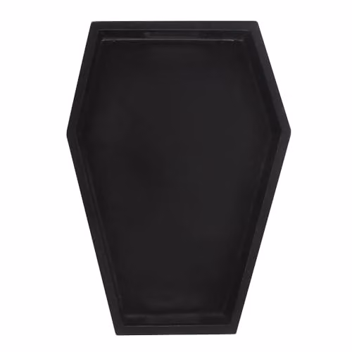 Something Different Plain Black Coffin Trinket Tray