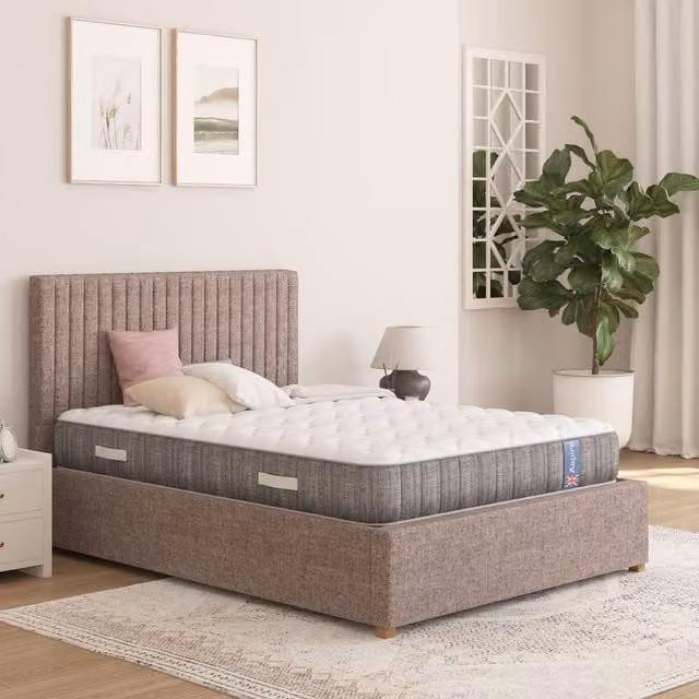 Aspire Dynamic Airflow Pocket Sprung Mattress with Natural Fillings, White, W/D/H: 180 x 200 cm