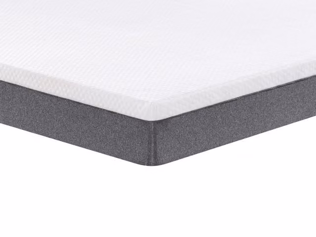 Snuggle Beds Essential Airflow Orthopaedic Reflex Foam Mattress in White, W/D/H: 200 x 180 x 20 cm
