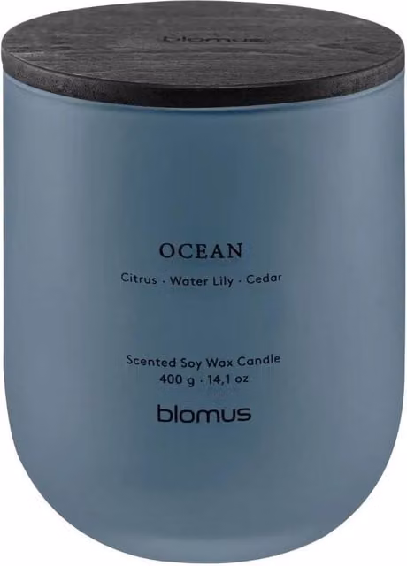 Blomus TUOKSU Ocean Scented Soy Wax Candle - Tradewinds - Light Blue