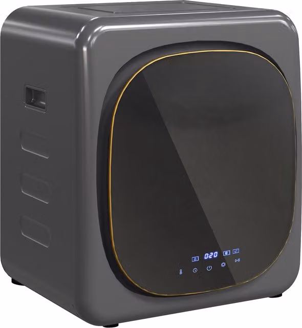 HOMCOM 2.5 kg 800W Vented Front Loader Tumble Dryer with Deodorise and Smart Mode, Grey