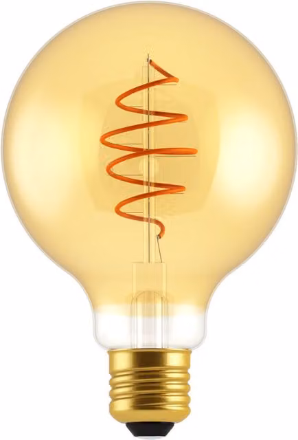 Nordlux Deco Vintage Glass Bulb E27 Gold/Brass 2200K Warm White Dimmable