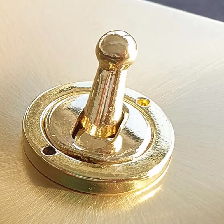 SE Home Gold Brushed Brass 3 Gang 2 Way 100W LED Trailing Edge Dimmer Light Switch